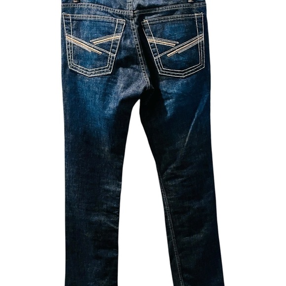 Ariat Cowboy Cut Dark Wash Jeans Size 30x32 Embroidered Casual Western Rodeo - Picture 6 of 8